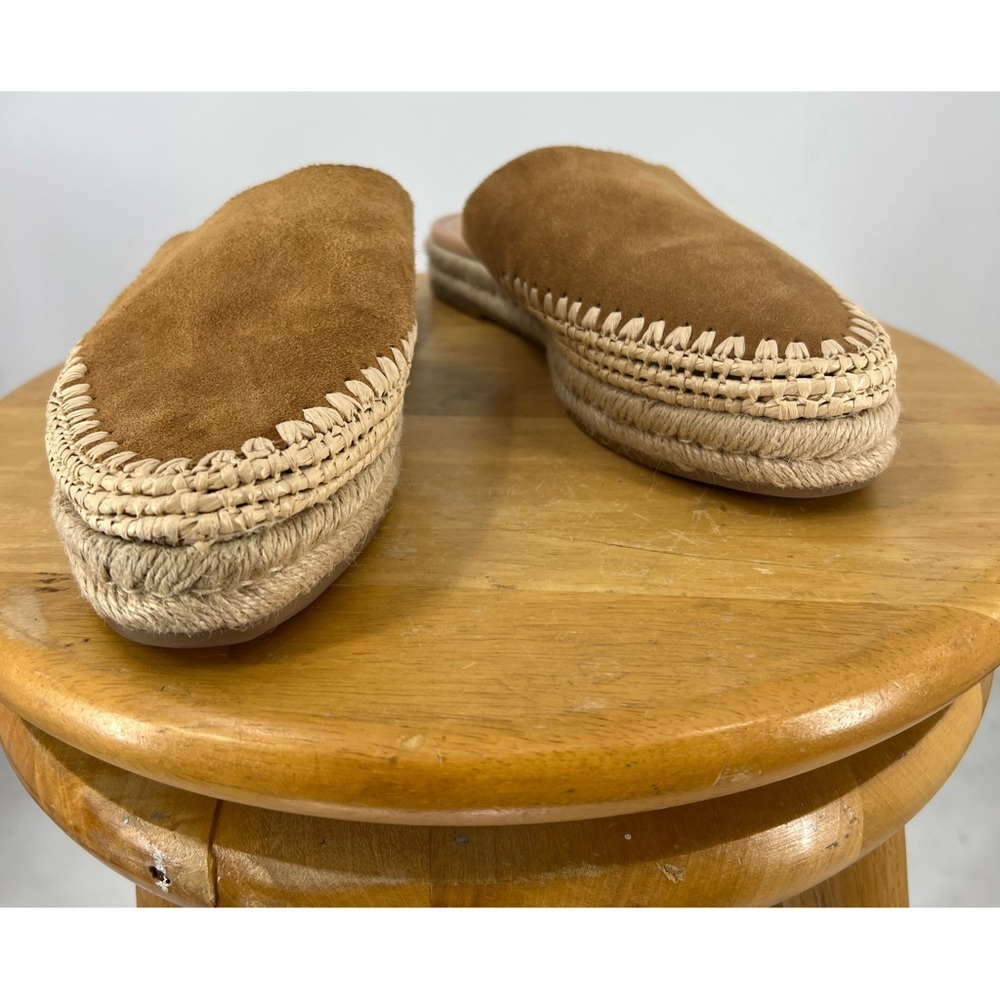 Sam Edelman Austin Espadrille Mule Slide Shoes  Cow Suede Leather 8 - Picture 3 of 11